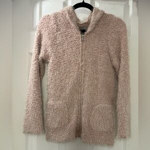 Cozy Fuzzy Pink Hoodie - Girls’ Large / Women’s Small